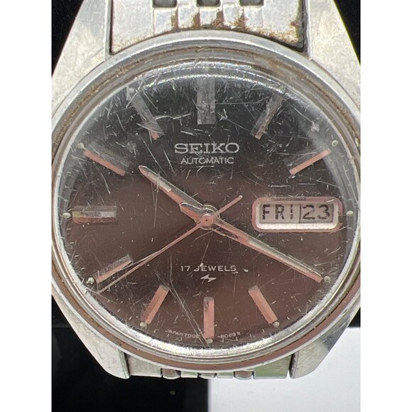 Vintage Seiko 7006-8007 Automatic Watch Stainless Steel Bracelet 17 Jewels Day-D - Picture 3 of 6